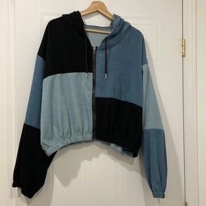 Blue Crop Sweater
